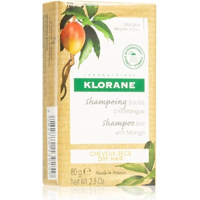 Klorane Tuhý šampon s mangem Mango Shampoo Bar with Mango 80 g