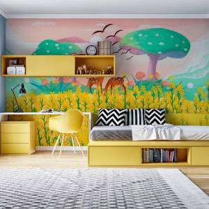 Art Gift Decor Фототапет Жълта поляна