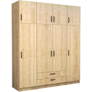 TopMebel Четирикрилен гардероб Victoria TopMebel с шкаф в цвят дъб 200x60x240cm - topmebel - 1 470,67 лв