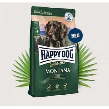 Happy Dog Sensible Montana с конско месо, за чувствителни и капризни кучета от средни и големи породи. Без зърнени продукти. Happy Dog Sensible Montana - с конско месо, без зърно 1kg