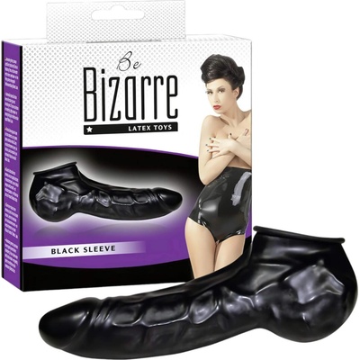 You2Toys - Latexový návlek na penis a varlata černý - Buďte Bizarní