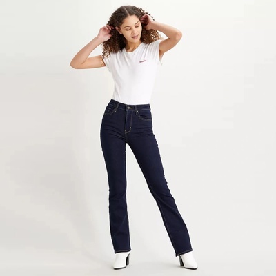 Levi's 725 high rise bootcut jeans modré