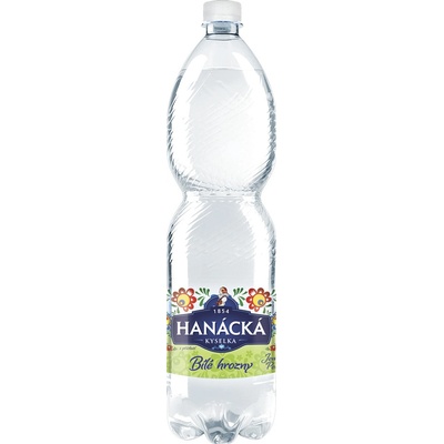 Hanácká Kyselka Bílé hrozny jemně perlivá 1,5 l