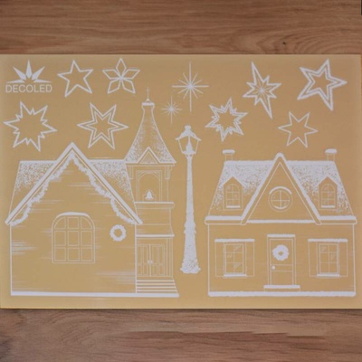 DECOLED Dekoratívny polep do okien A4 ulice