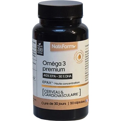 Nat&Form Омега 3 390 mg (EPA 200 mg/ DHA 150 mg) 90 софтгел капсули | Nat&Form (027366 (NUTR_OM))