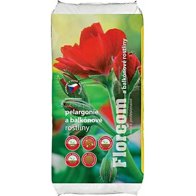 FLORCOM Substrát pre pelargonie a balkónové kvety 20 l