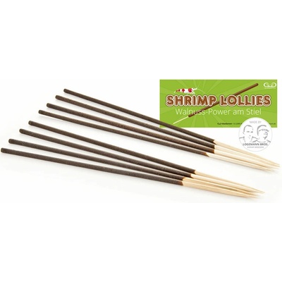 GlasGarten Shrimp Lollies špajle s vlašským orechom 8 ks