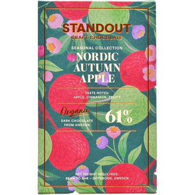 Standout Chocolate 61% hořká Nordic Autumn Apple Bio 50 g