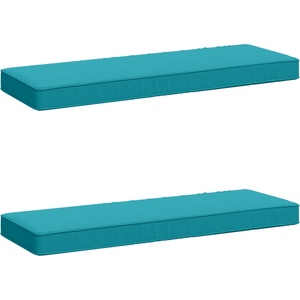 vidaXL Калъфи за пейки, 2 части VUGHT 2 pcs 100% полиестер Тюркоаз (950411)