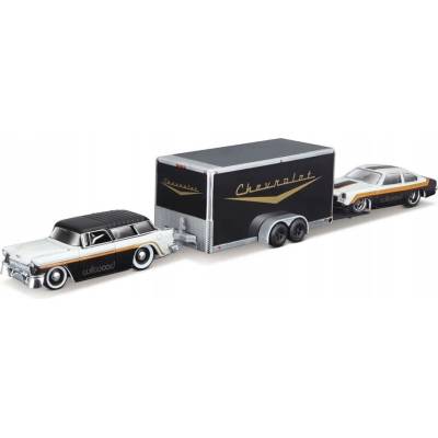 Maisto Team Haulers 1955 Chevrolet Nomad + 1971 Chevrolet Vega 1:64