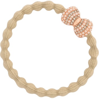 By Eloise London Rose Gold Bling Bow farba Sand