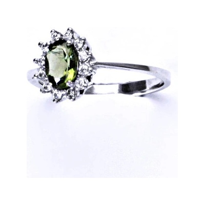 Čištín stříbrný Kate přírodní vltavín čiré zikony T 1480