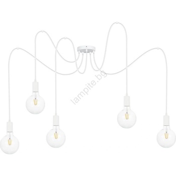BELIS Пендел MIROS 5xE27/60W/230V паяк бял (BE0770)