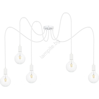 BELIS Пендел MIROS 5xE27/60W/230V паяк бял (BE0770)