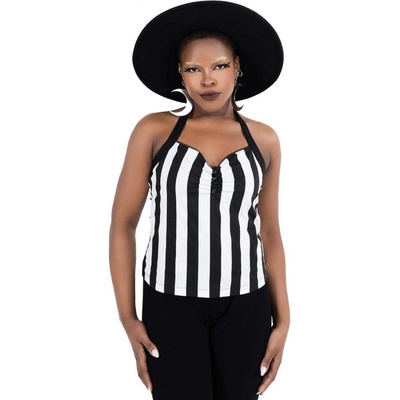 Killstar Little Deetz Halter Čierna