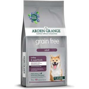 Arden Grange Grain Free Adult - Пуйка, картофи и супер храни за кучета над 12 месеца, 12кг