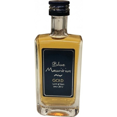 Blue Mauritius Gold Rum 40% 0,05 l (čistá fľaša)