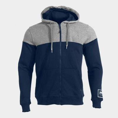 Joma Hooded Jacket Urban Street Mikina Modrá-Šedá