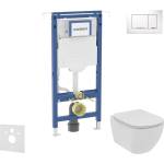 Geberit Duofix - Комплект от предстена инсталация, тоалетна чиния и седалка Ideal Standard Tesi, бутони Sigma20, Rimless, SoftClose, бяло/хром SANI11CD3106 (SANI11CD3106)