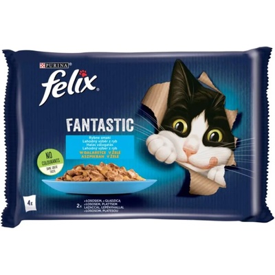 FELIX Fantastic salmon & flatfish 4x85 g