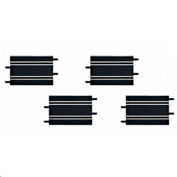 Carrera Комплект от 4 релсови елемента, Carrera, 17, 1 см, черен (20061656) (20061656)