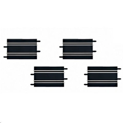 Carrera Комплект от 4 релсови елемента, Carrera, 17, 1 см, черен (20061656)