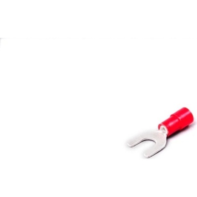 konektor vidlice izolovaná červená 5,3mm