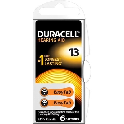 Duracell Батерии цинкови, Duracell DUR-BZ-ZA13, ZA13, 1.4V, 6бр