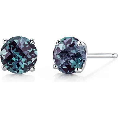 Eppi Zlaté náušnice s round alexandritmi Frey E34071