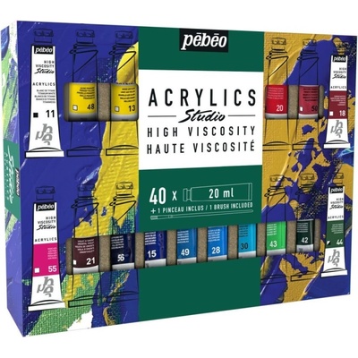 Pébéo Studio Acrylic sada akrylových barev 40 ks 20 ml – Hledejceny.cz