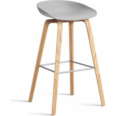 Hay AAS 32 High lacquered oak veneer / concrete grey