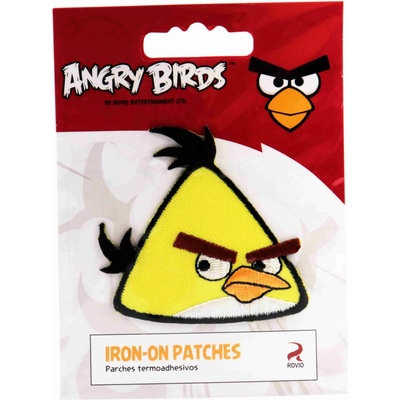 Pro Háčkování Nažehlovací aplikace Angry Birds žlutý
