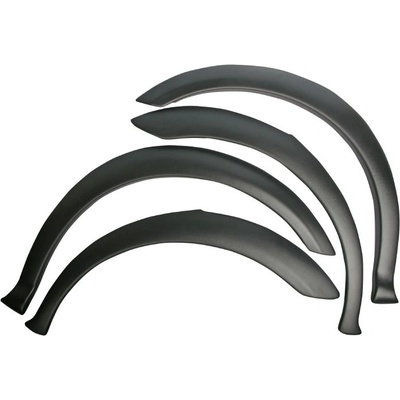 Plastové lemy blatníku SKODA Octavia I 1996-2010, 4dílná sada (TOP Q jemný desén) CZ výroba