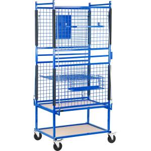 MSW Колички за резервни части - за части на каросерията - 60 x 90 x 202 см - 220 кг MSW-RPS-500 (MSW-RPS-500)