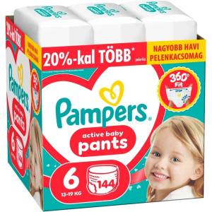 Pampers Active Baby Пелени-гащички 13-19kg Junior 6 (144 бр. ) (80894756)