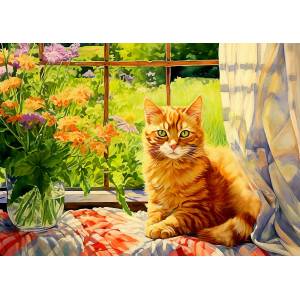 Enjoy - Puzzle Country Kitchen Kitty - 1 000 piese