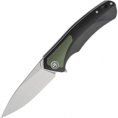 Petrified Fish PF838 Pub Stonewashed D2 Zelená G10 s Černou G10 PF838GRW