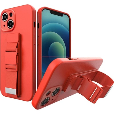 AppleMix Apple iPhone 13 mini - remienok / šnúrka červené