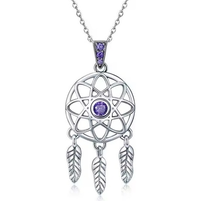 Majya Stříbrný přívěsek DREAM CATCHER 10917