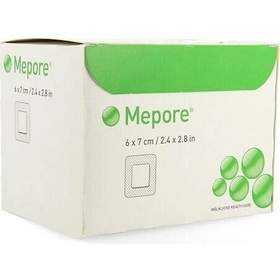 MEPORE 6 x 7 cm 60 ks SAMOLEPÍCÍ ABSORPČNÍ KRYTÍ STERILN