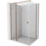 Mexen Mist T кабина за душ с отваряща се врата 120 x 110 см, прозрачна, матирано медно покритие - 8A4T-120-110-65-00 (8A4T-120-110-65-00)