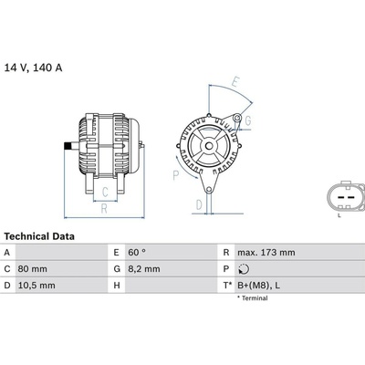Generátor BOSCH 0 986 049 950