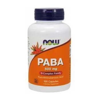 NOW Парааминобензоената киселина 500 мг. - paba - 100 капсули - now foods, nf0485