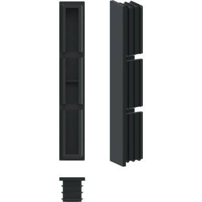 Krytka k hliníkové lamele 100x16mm Barva: Antracit