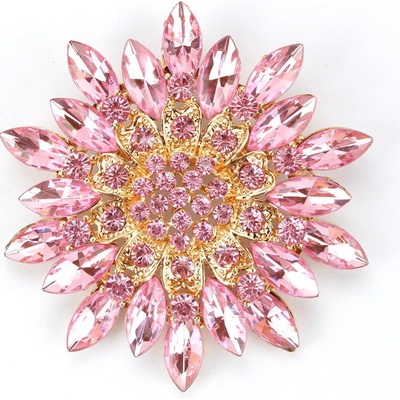 Amparo Miranda Brošňa Kvet AM017 Pink