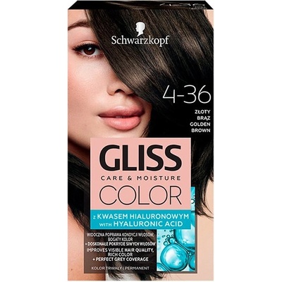Gliss Color farba na vlasy 4-36 Zlatistý hnedý