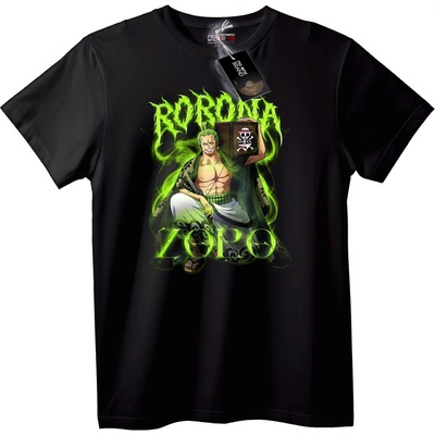 NOONEBRAND Тениска Roronoa Zoro Аниме - L, Black