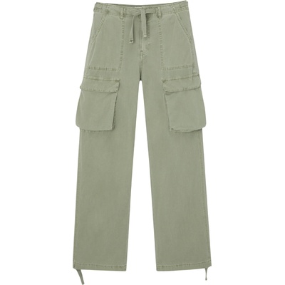 Pull&Bear Карго панталон зелено, размер 42