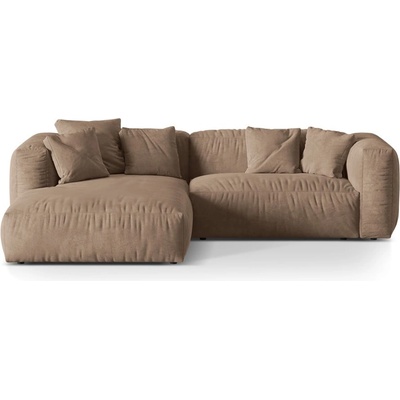 Micadoni Светлокафяв кадифен модулен ъглов диван (ляв ъгъл) Martina - Micadoni (MIC_LC_S_120_F1_MARTINA2)