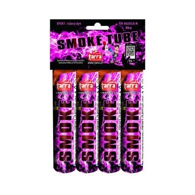 Tarra pyrotechnik Smoke tube Dýmovnice růžová 4 ks